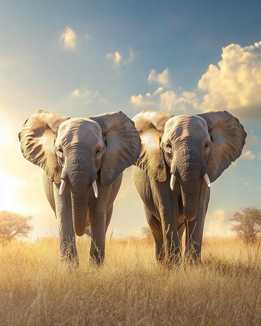 How well do Elephants hear, see and smell?