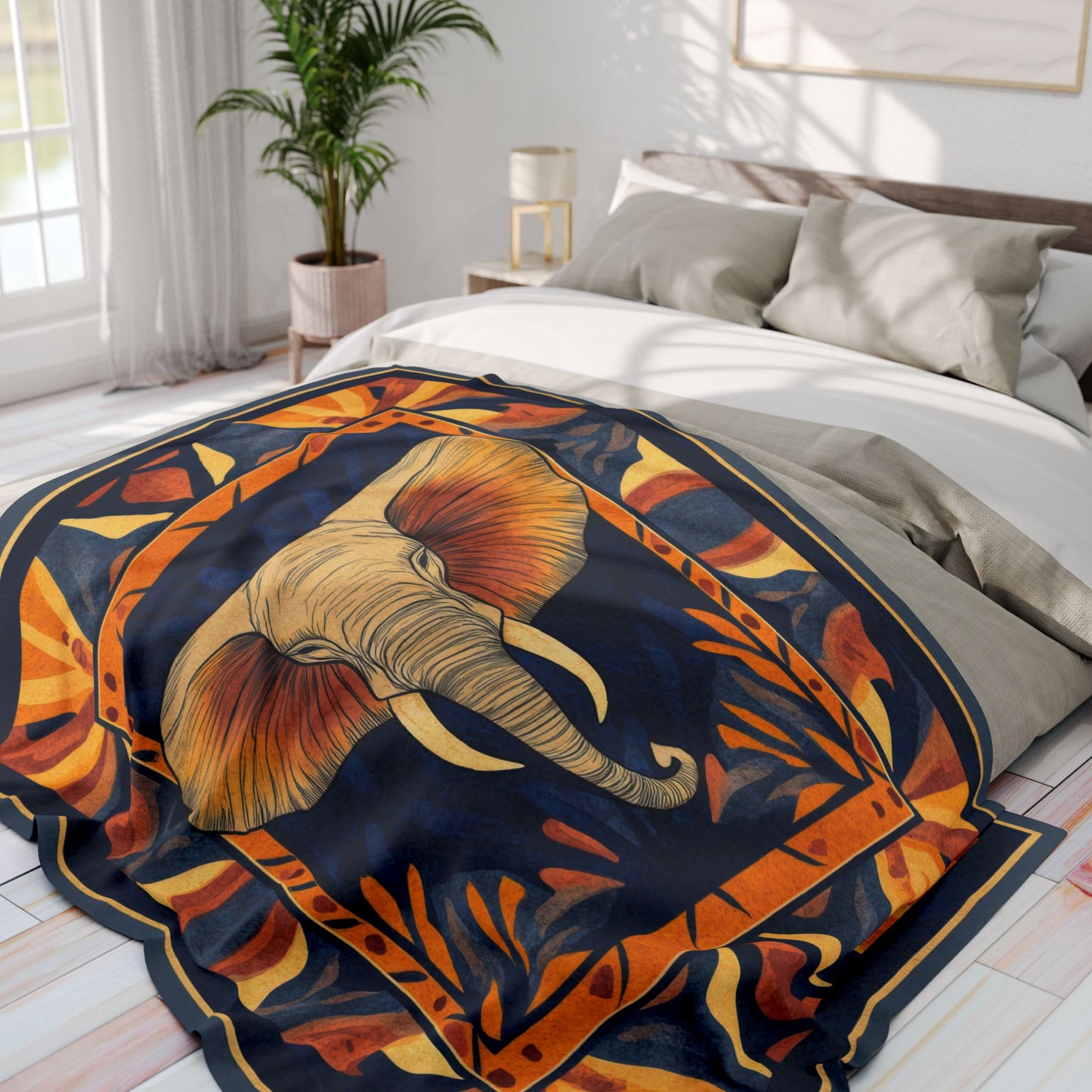 Arctic-Fleece-Blanket-AFRICAN-ELEPHANT