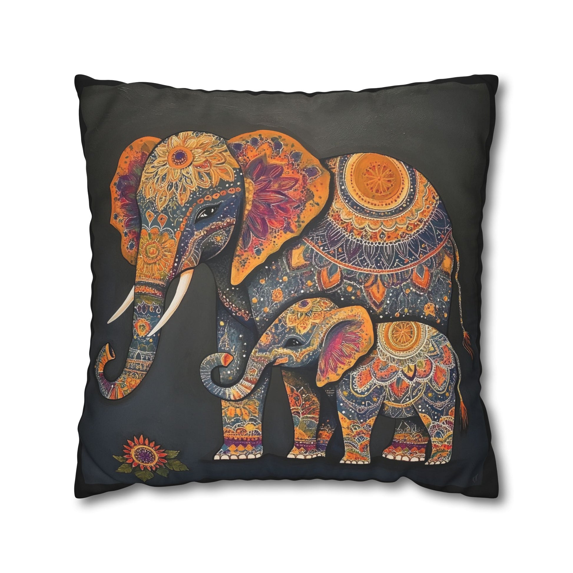 Faux-Suede-Pillowcase-ELEPHANT-LOVE