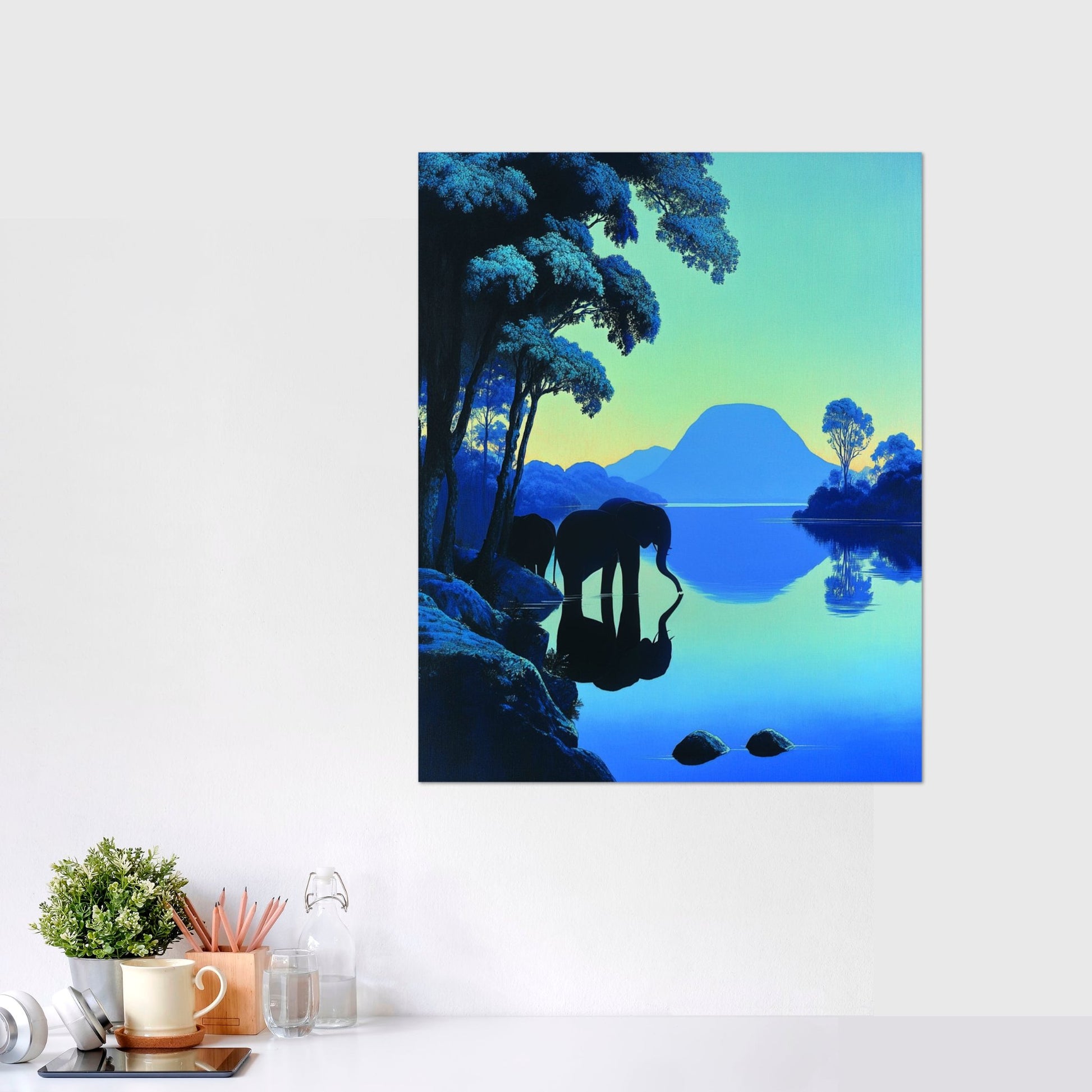 Elephants-by-the-lake-24x30-Mockup