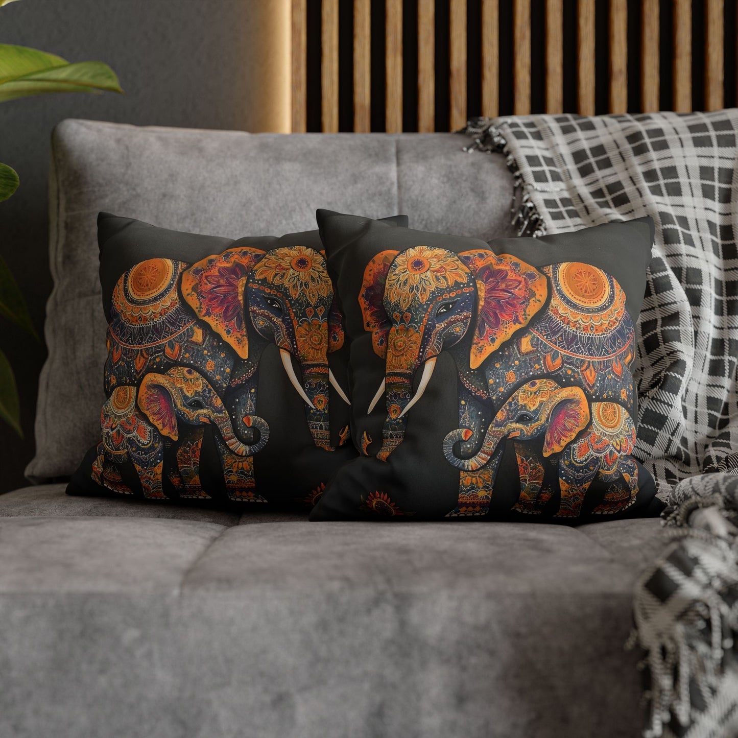 Faux-Suede-Pillowcase-ELEPHANT-LOVE