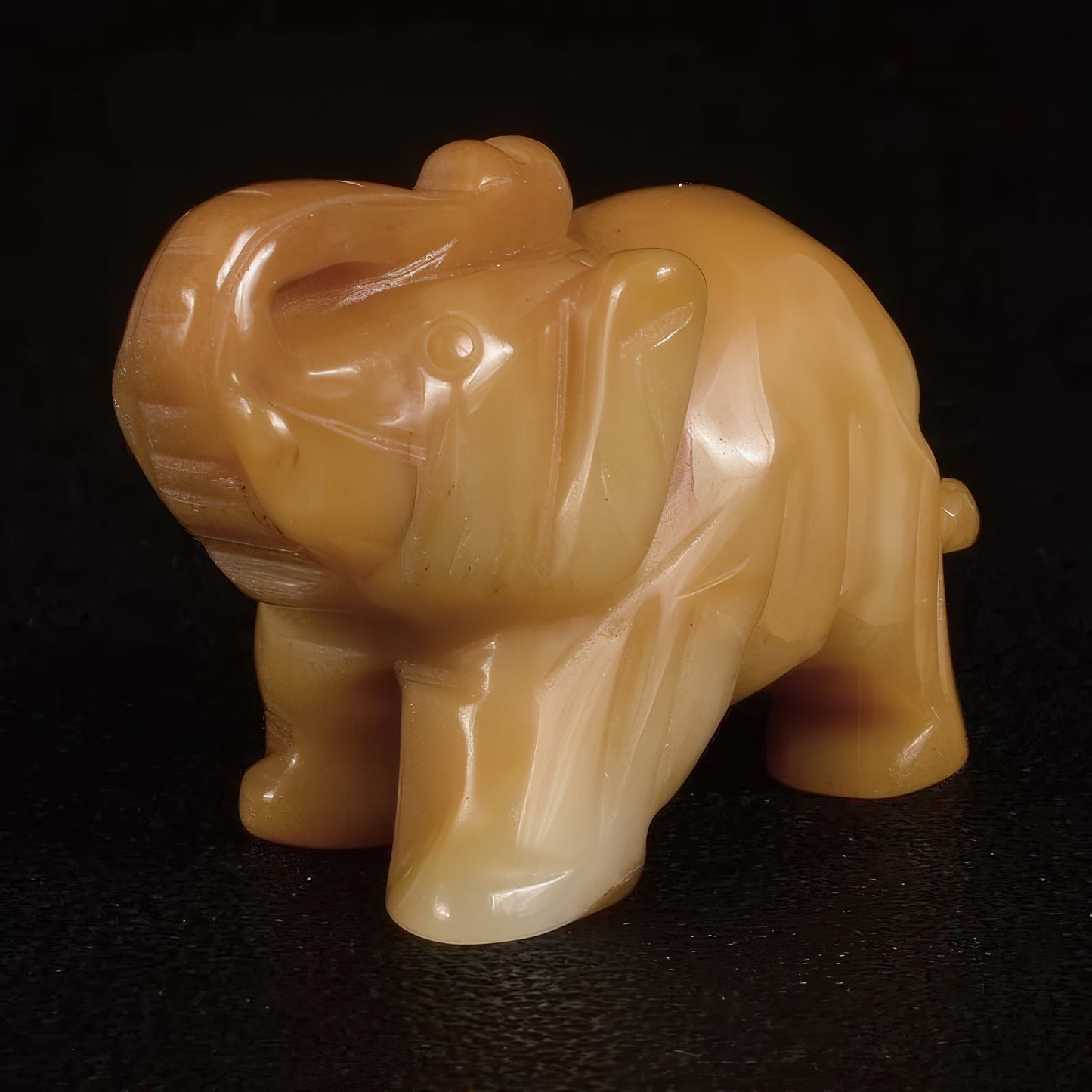 Yellow-Jade-Elephant-Statue